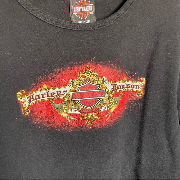 Harley Davidson black short sleeve graphic tee shirt size extra large - Picture 2 of 7